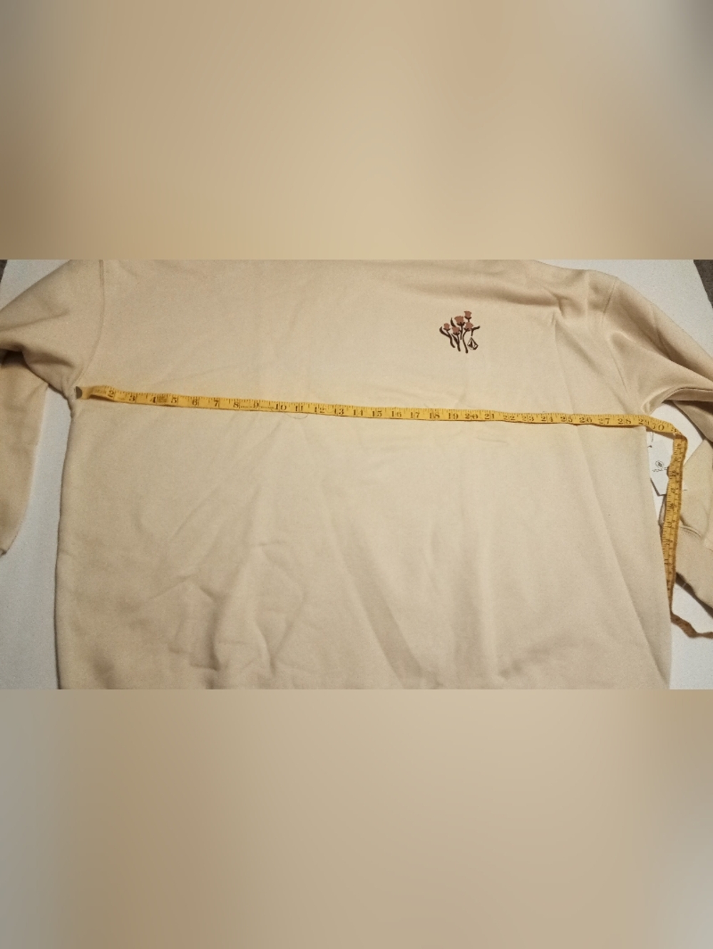 Volcom Cream Crewneck Pullover with Subtle Logo Tag - Picture 4 of 11